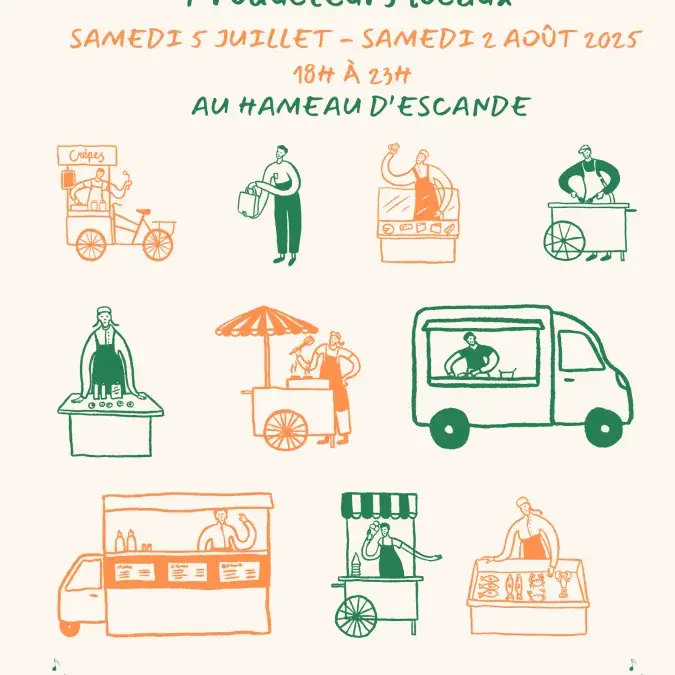 Flyer marché gourmand 2025