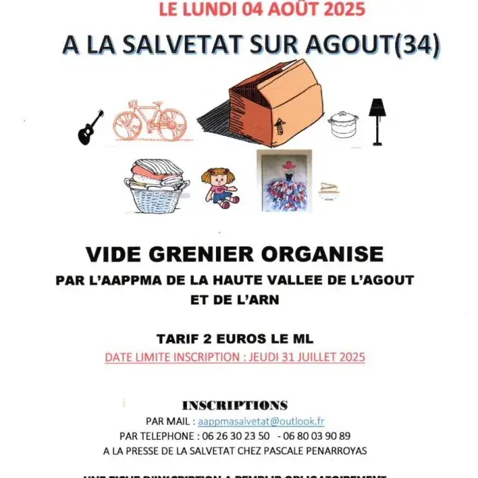 Vide Grenier de la Pêche_La Salvetat-sur-Agout