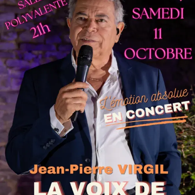 Affiche concert Jean-Pierre Virgil