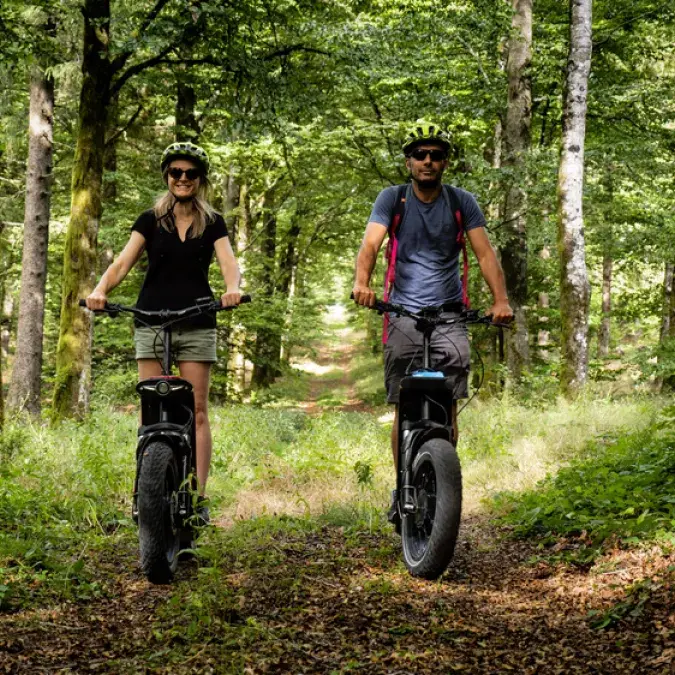 Les forêts enchantées du Moulinet en trottinettes électriques ut terrain_Le Soulié