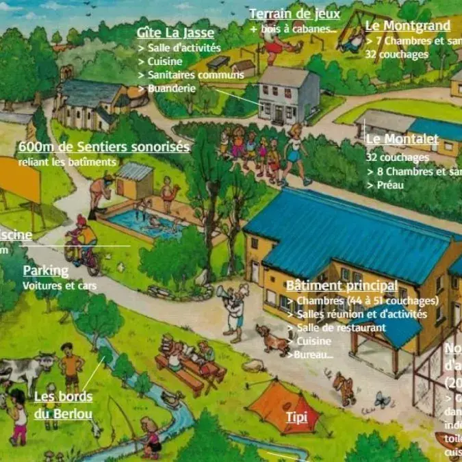 Berlats Accueil Découverte, gîte de groupe - Réf. G5007 sur Gîtes de France