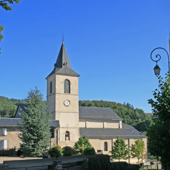 Eglise de Lacaune dans son environnement