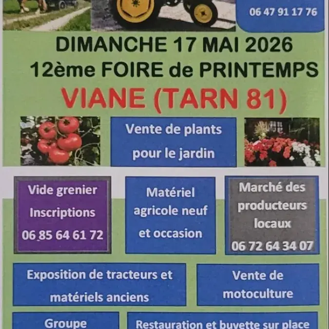 12ème Foire de printemps