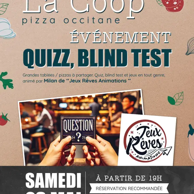 Soirée quizz blind test