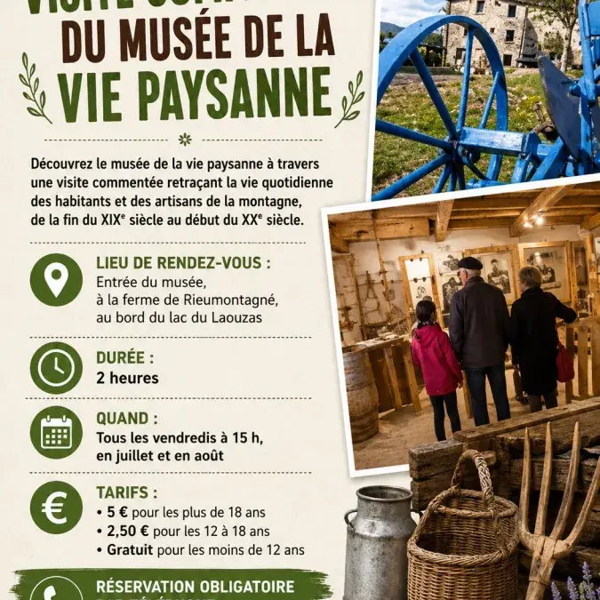 Visite commentée du musée de la vie paysanne
