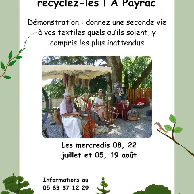 Ne les jetez pas, recyclez les !