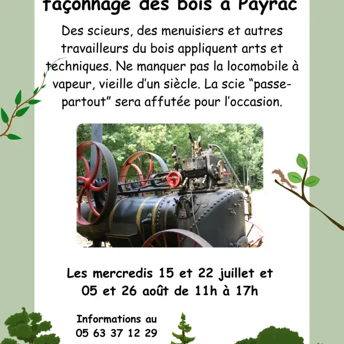 Au rythme du sciage et du façonnage des bois à Payrac