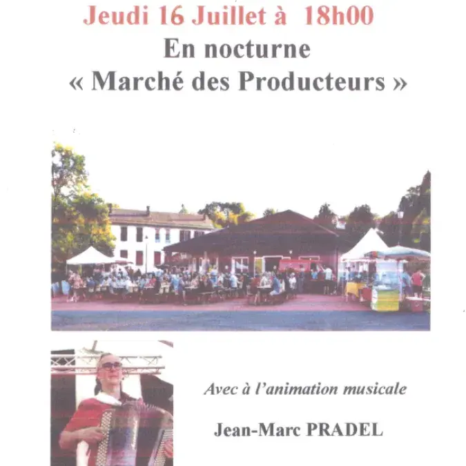 Marché de producteurs de nuit organisé par l'association lou mountéliot_Lamontélarié