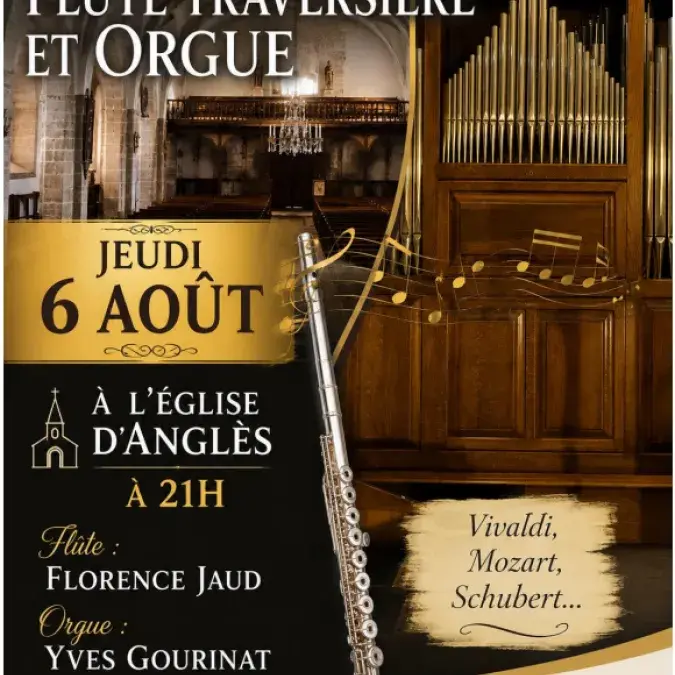 43ème Festival de musique d'été : récital flûte traversière et orgue_Anglès
