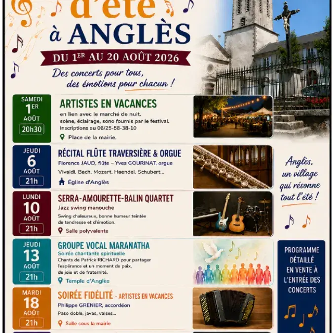 43ème Festival de musique d'été :  groupe vocal Maranatha_Anglès