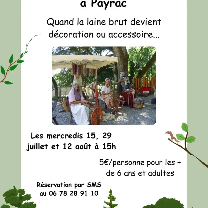 Tableau en laine feutrée à Payrac