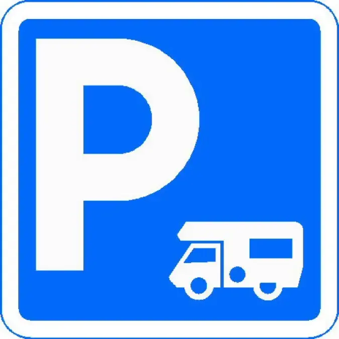 Parking camping car