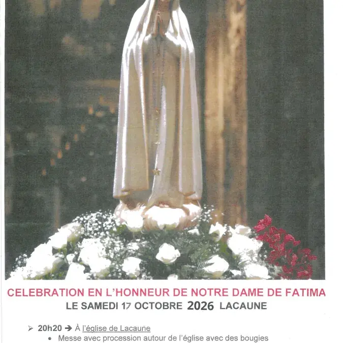 Célébration en l'honneur de Notre Dame de Fatima_Lacaune