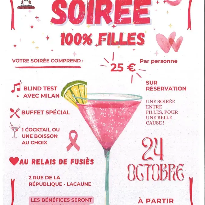 Soirée 100% filles - Octobre Rose_Lacaune