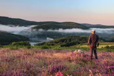 Vue sur le barrage au kilomètre 20