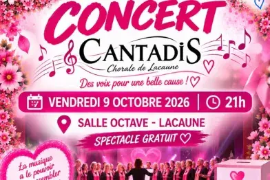 Cantadis en concert - Octobre Rose 2026_Lacaune